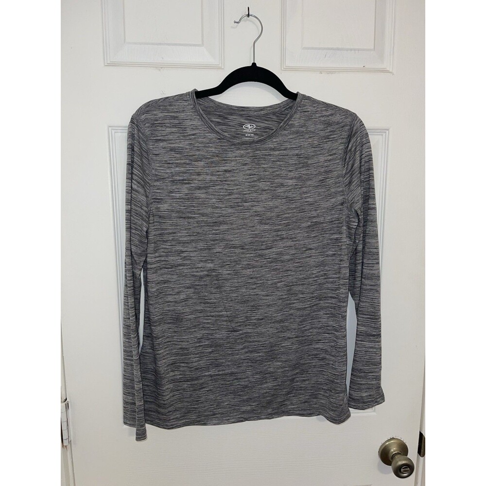 Womens Athletic Works Grey Long Sleeved Shirt Moisture Wicking Size M